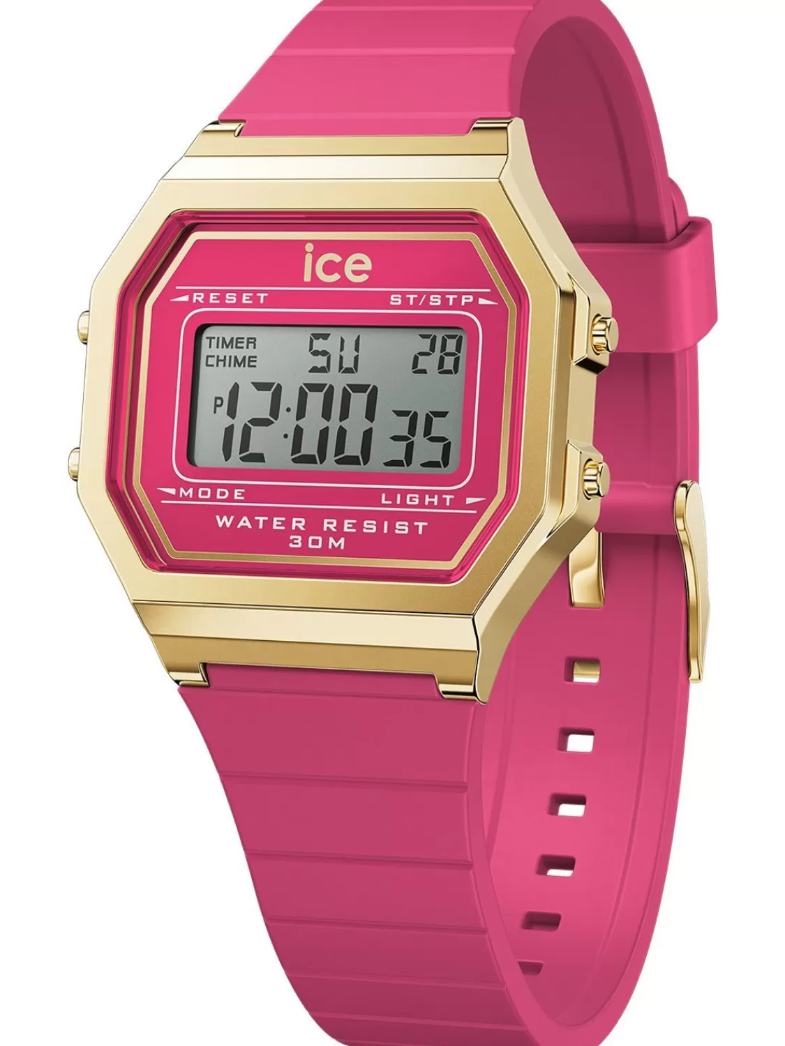 Ice-Watch Armbanduhr Ice Digit Retro Himbeer-Sorbet S | Herrenuhren