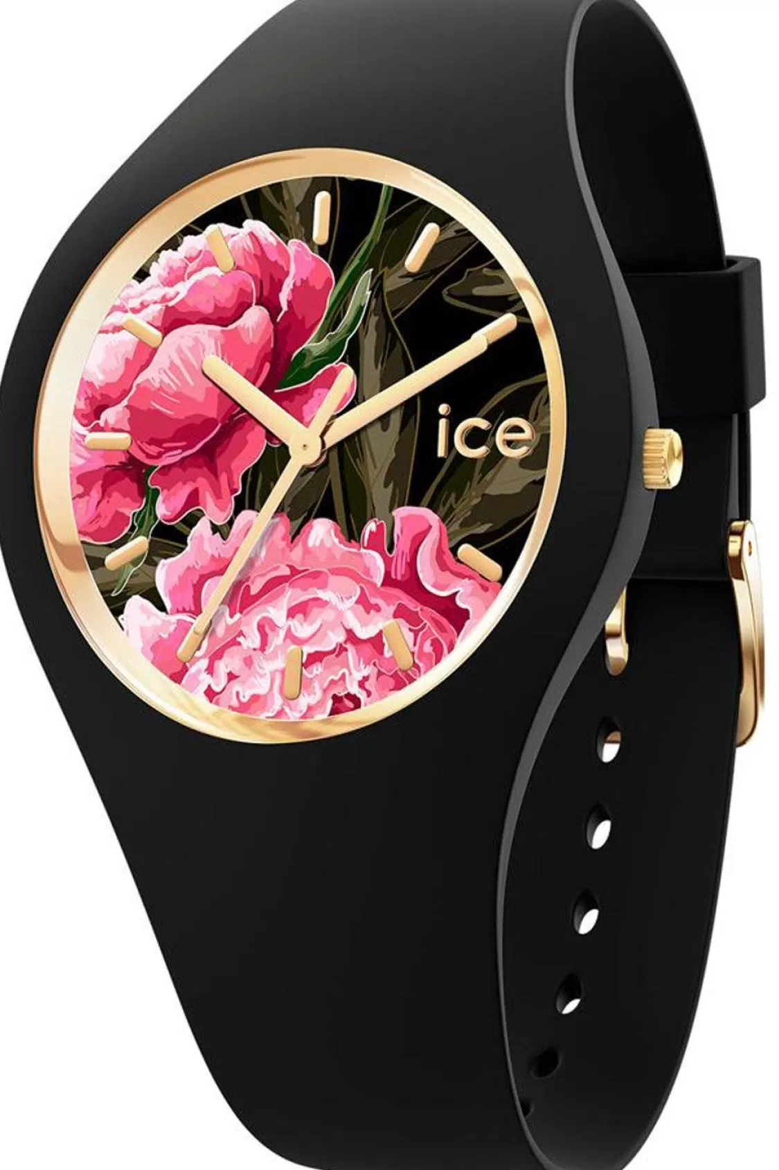 Ice-Watch Damen-Armbanduhr Ice Flower S Schwarze Dahlie | Damenuhren