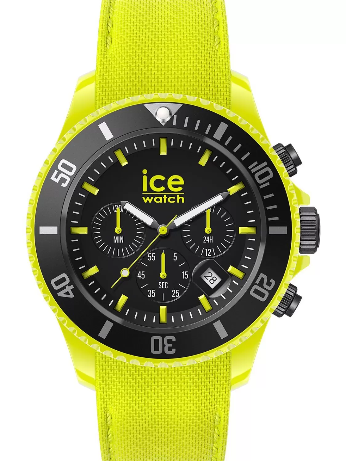 Ice-Watch Herrenuhr Chronograph Ice Chrono L Neongelb | Herrenuhren