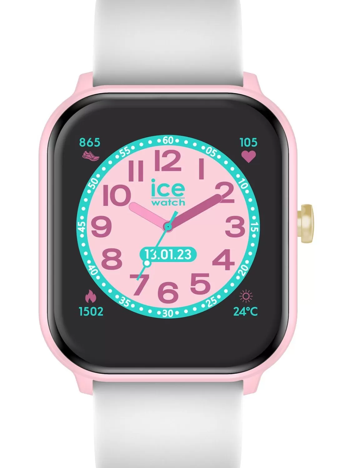 Ice-Watch Kinder-Smartwatch Ice Smart Junior Pink/Weis | Kinderuhren