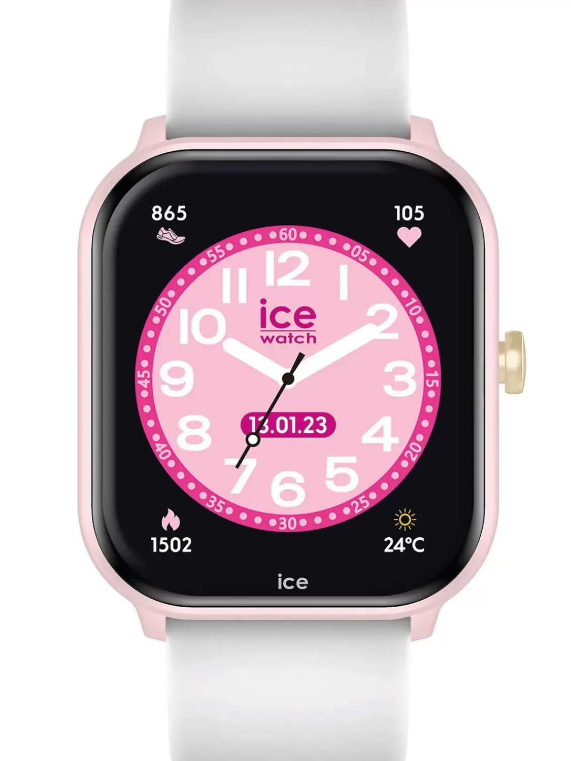 Ice-Watch Kinder-Smartwatch Ice Smart Two Rosafarben/Weis | Kinderuhren