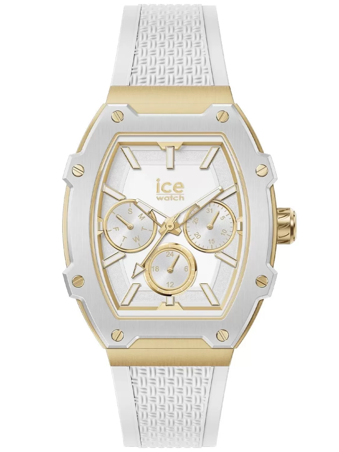 Ice-Watch Unisexuhr Multifunktion Ice Boliday S Weis Goldfarben | Damenuhren