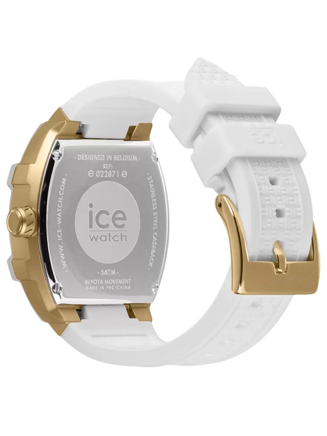 Ice-Watch Unisexuhr Multifunktion Ice Boliday S Weis Goldfarben | Damenuhren