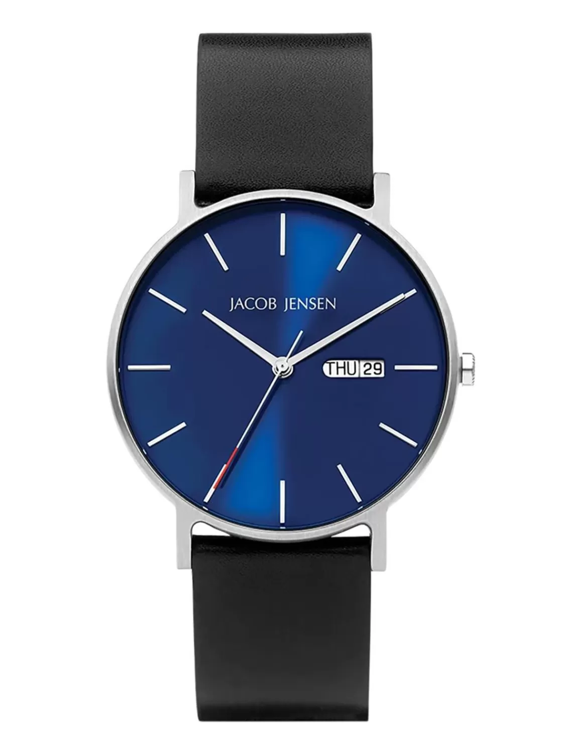 Jacob Jensen Herrenuhr Quarz Schwarz/Blau | Herrenuhren