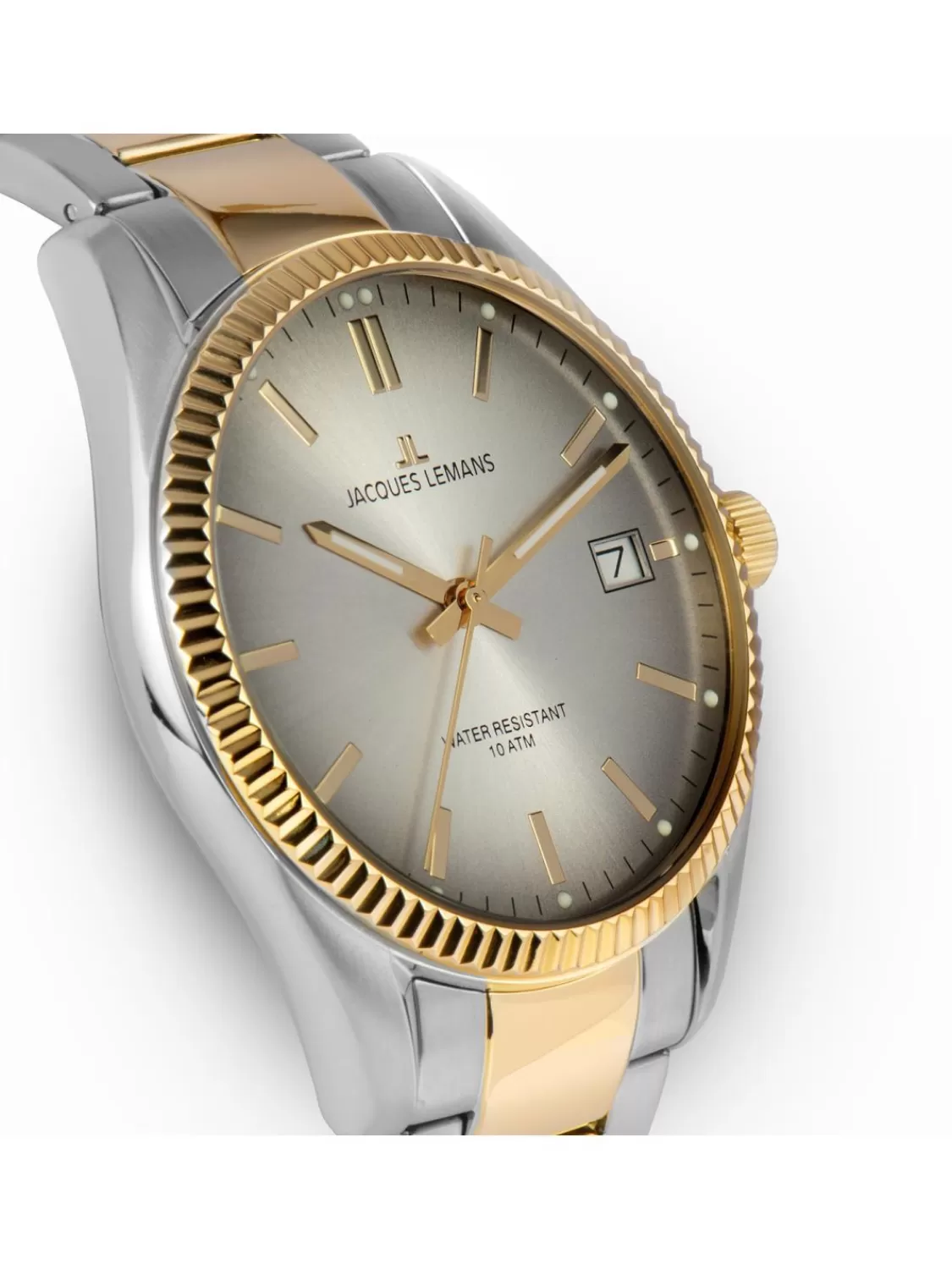 Jacques Lemans Damen-Armbanduhr Derby Bicolor/Hellgrau | Damenuhren