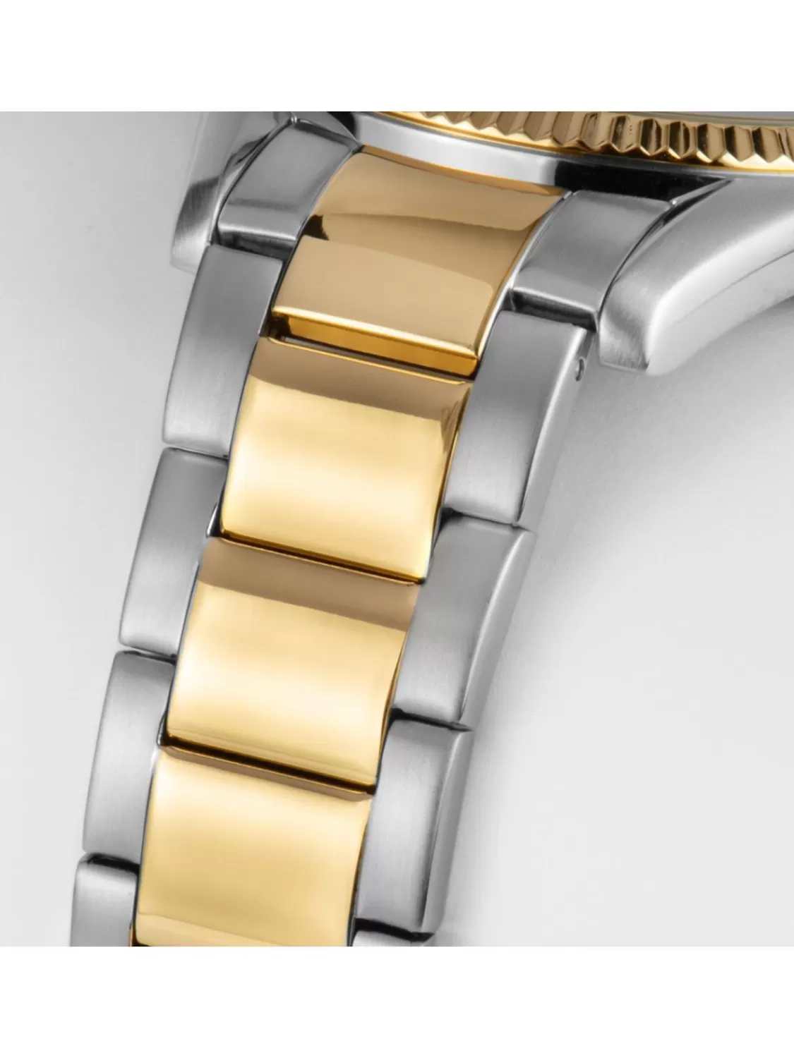 Jacques Lemans Damen-Armbanduhr Derby Bicolor/Hellgrau | Damenuhren