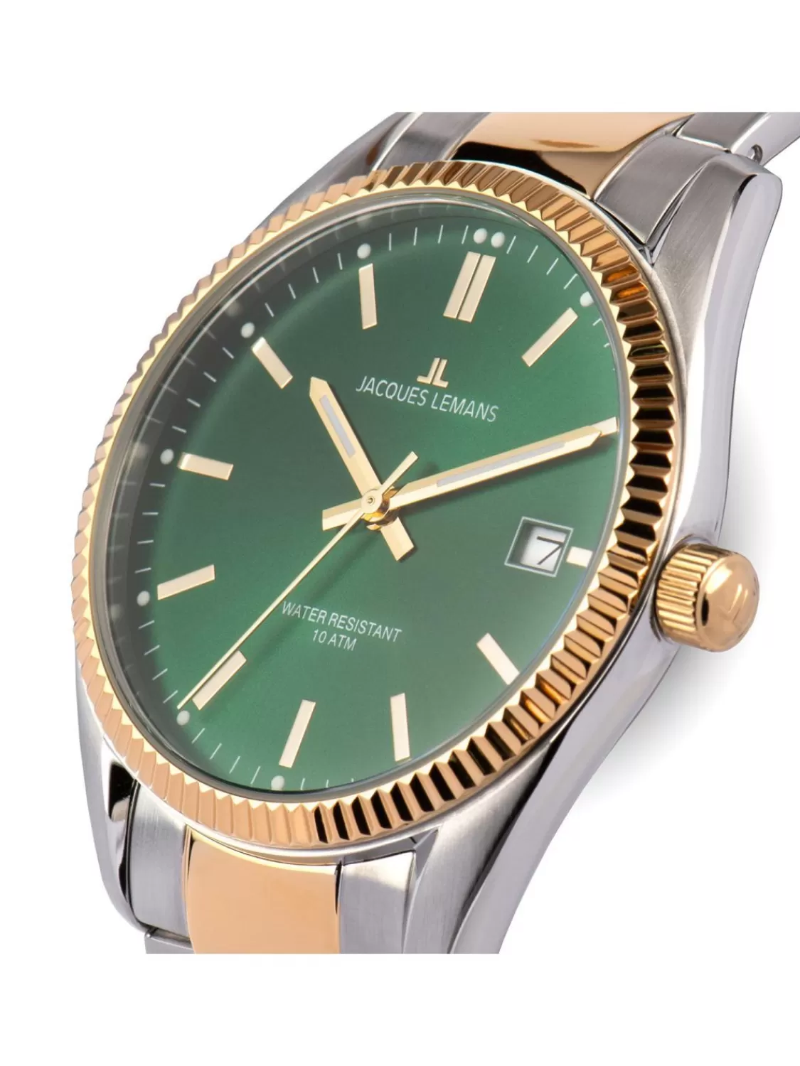 Jacques Lemans Damenuhr Derby Bicolor/Grun | Damenuhren