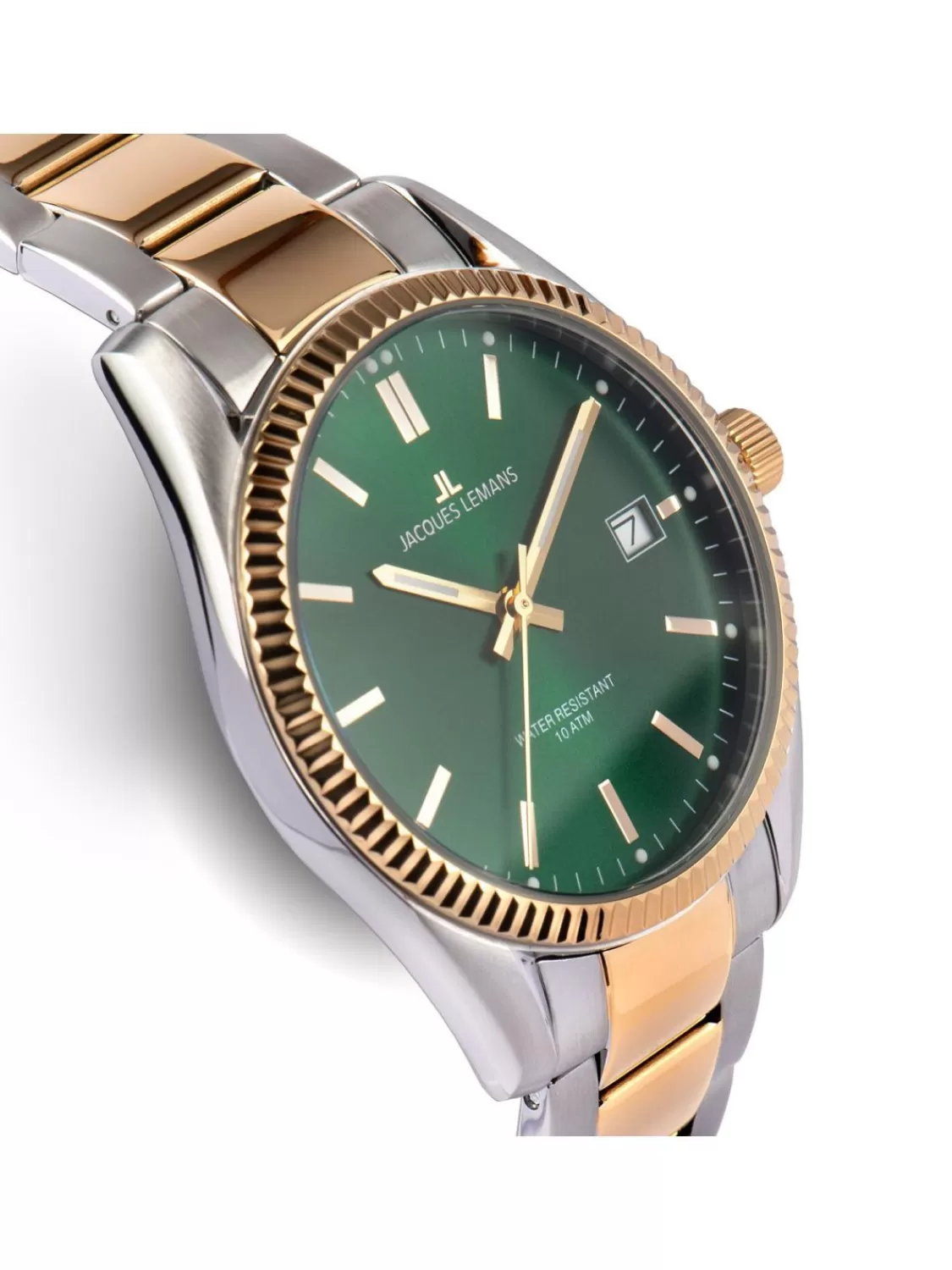 Jacques Lemans Damenuhr Derby Bicolor/Grun | Damenuhren
