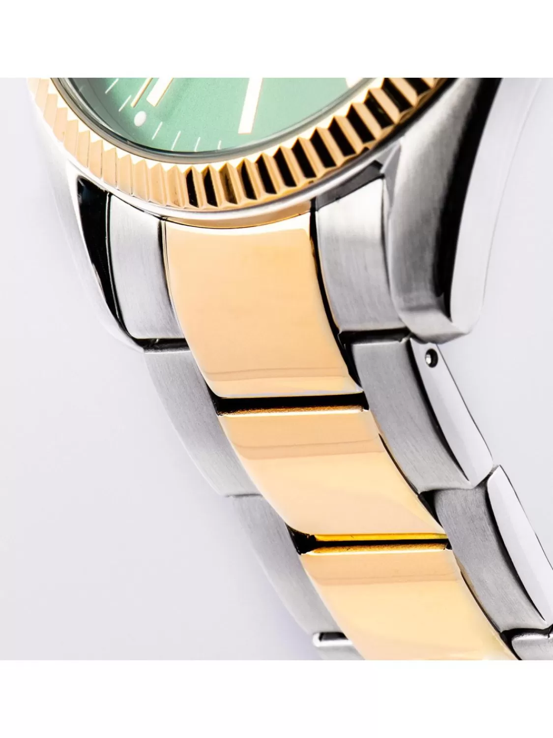 Jacques Lemans Damenuhr Derby Bicolor/Grun | Damenuhren