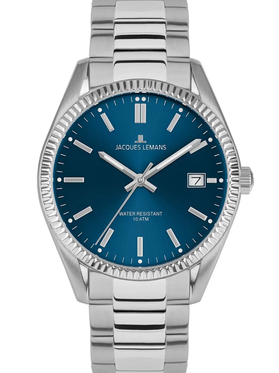 Jacques Lemans Herren-Armbanduhr Derby Edelstahl/Blau | Herrenuhren