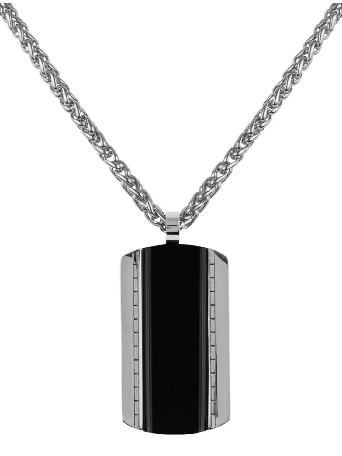 Jacques Lemans Herren-Halskette Dog Tag Edelstahl | Herrenschmuck