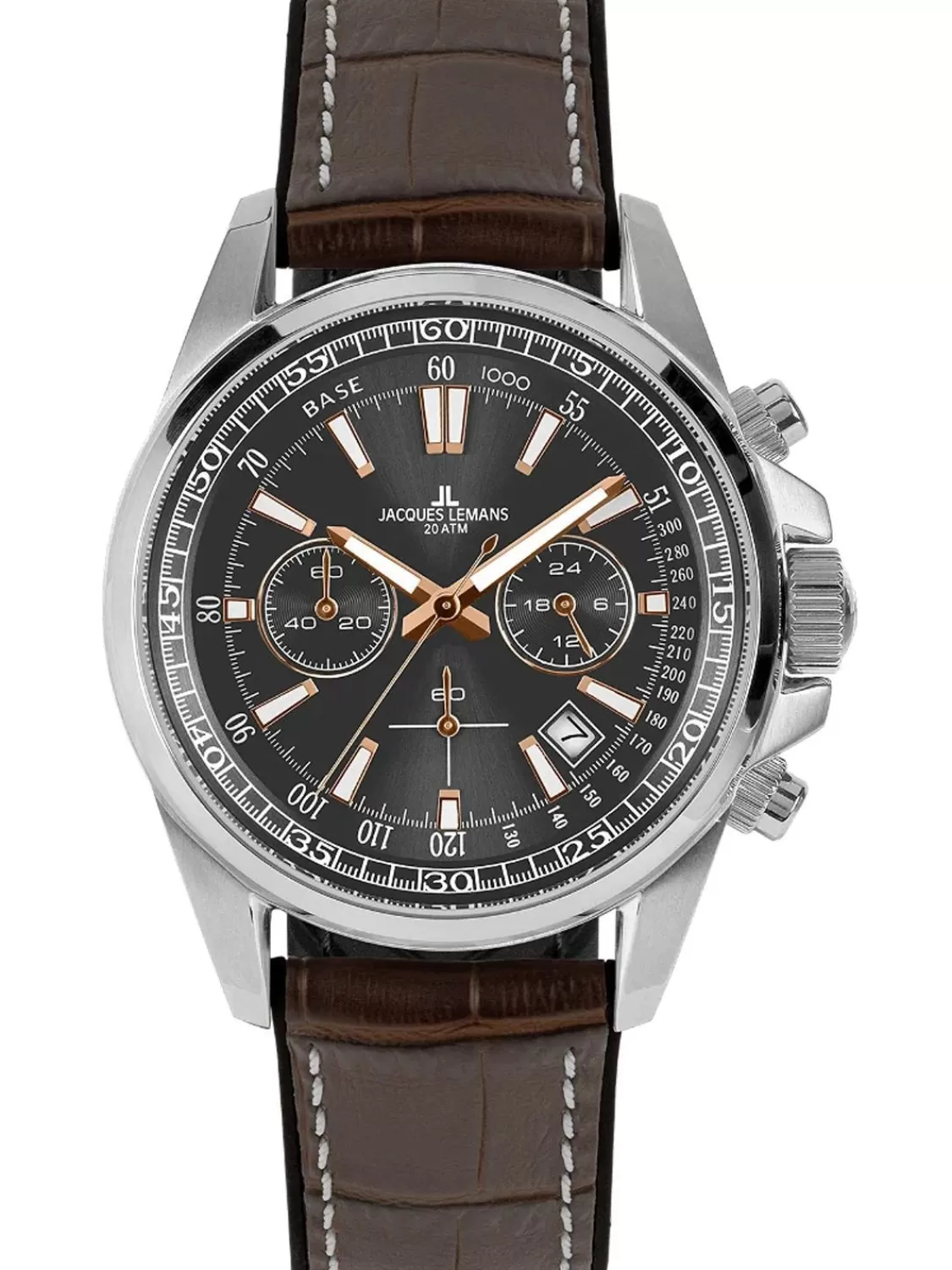 Jacques Lemans Herrenuhr Chronograph Liverpool Braun/Grau | Herrenuhren