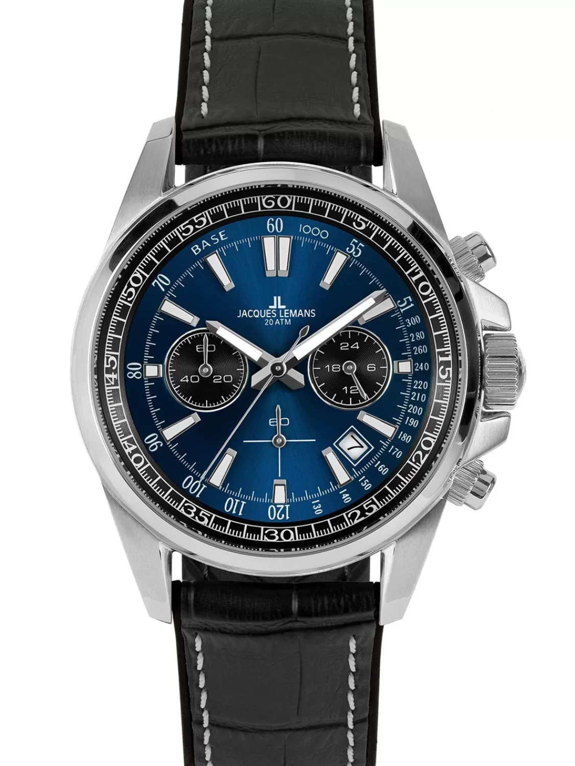 Jacques Lemans Herrenuhr Chronograph Liverpool Schwarz/Blau | Herrenuhren