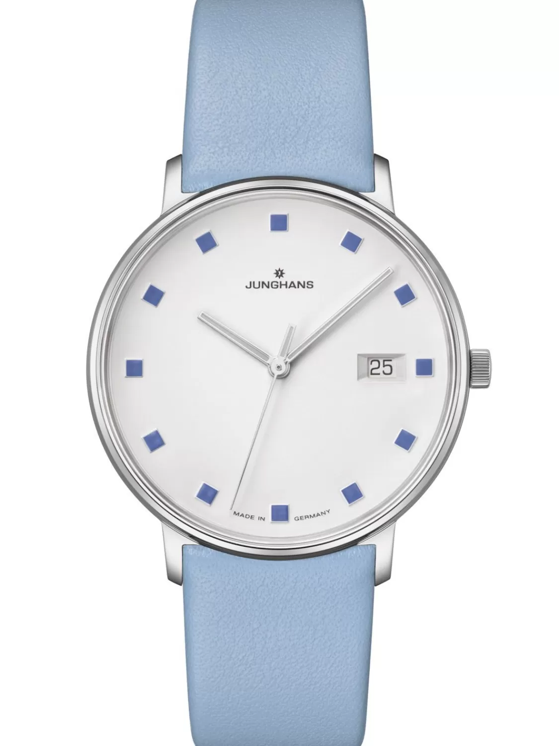 Junghans Damenuhr Form Damen Lederband Blau | Damenuhren