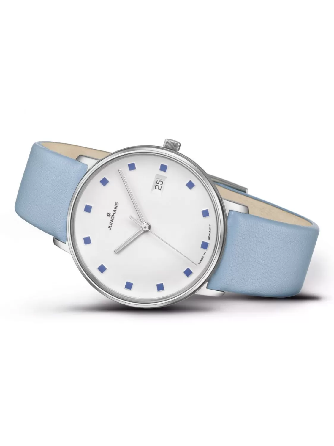 Junghans Damenuhr Form Damen Lederband Blau | Damenuhren