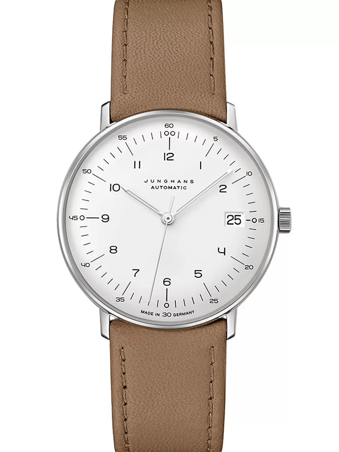 Junghans Max Bill Armbanduhr Kleine Automatic Beige/Silberfarben | Herrenuhren