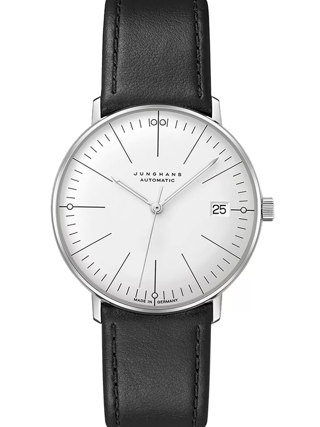 Junghans Max Bill Armbanduhr Kleine Automatic Schwarz/Silberfarben | Herrenuhren