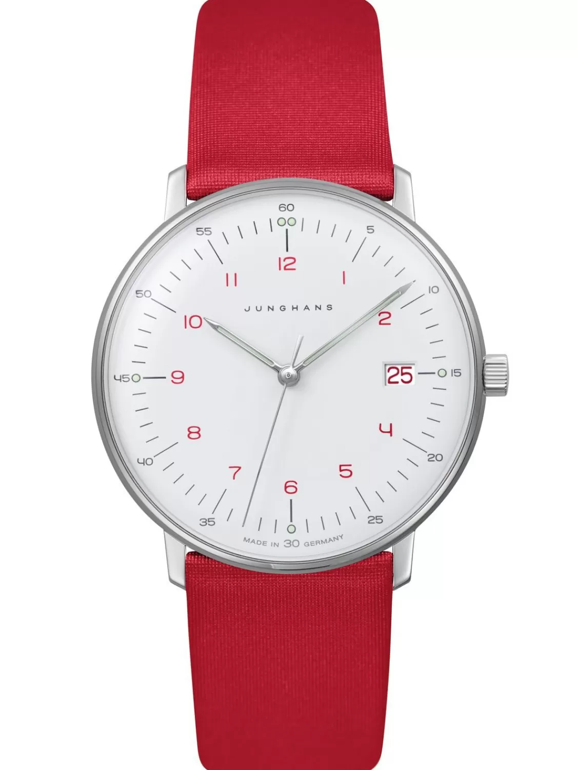 Junghans Max Bill Damenuhr Mit Saphirglas Rot | Damenuhren