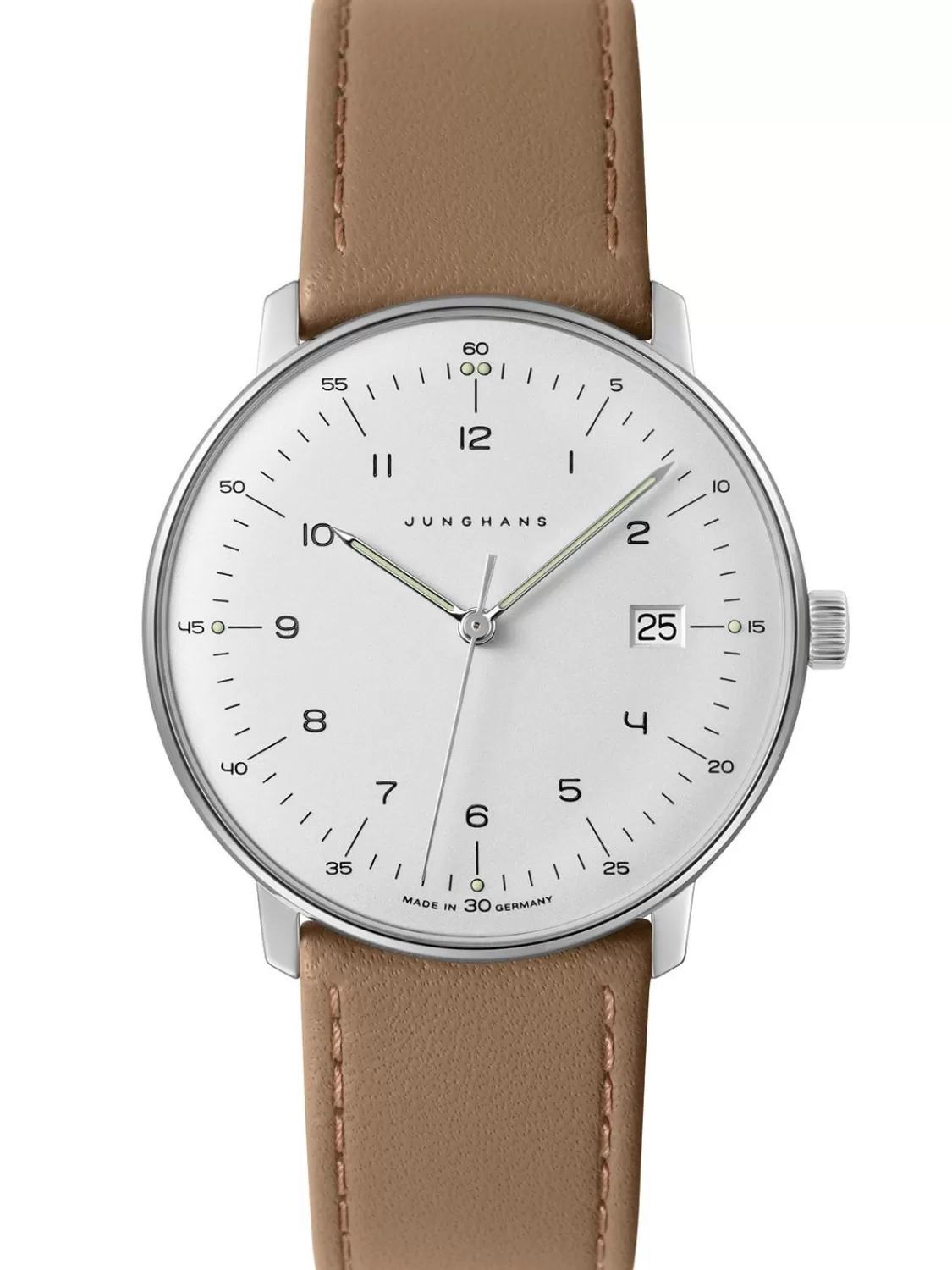 Junghans Max Bill Herren-Armbanduhr Beige Mit Saphirglas | Herrenuhren