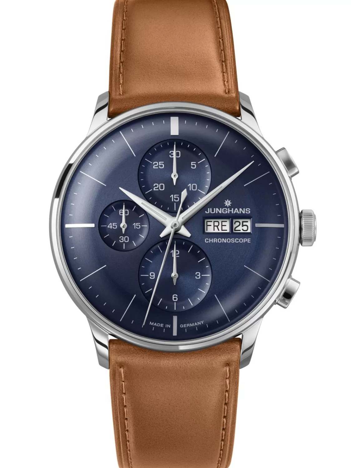 Junghans Meister Chronoscope Herrenuhr Automatik Cognacfarben | Herrenuhren