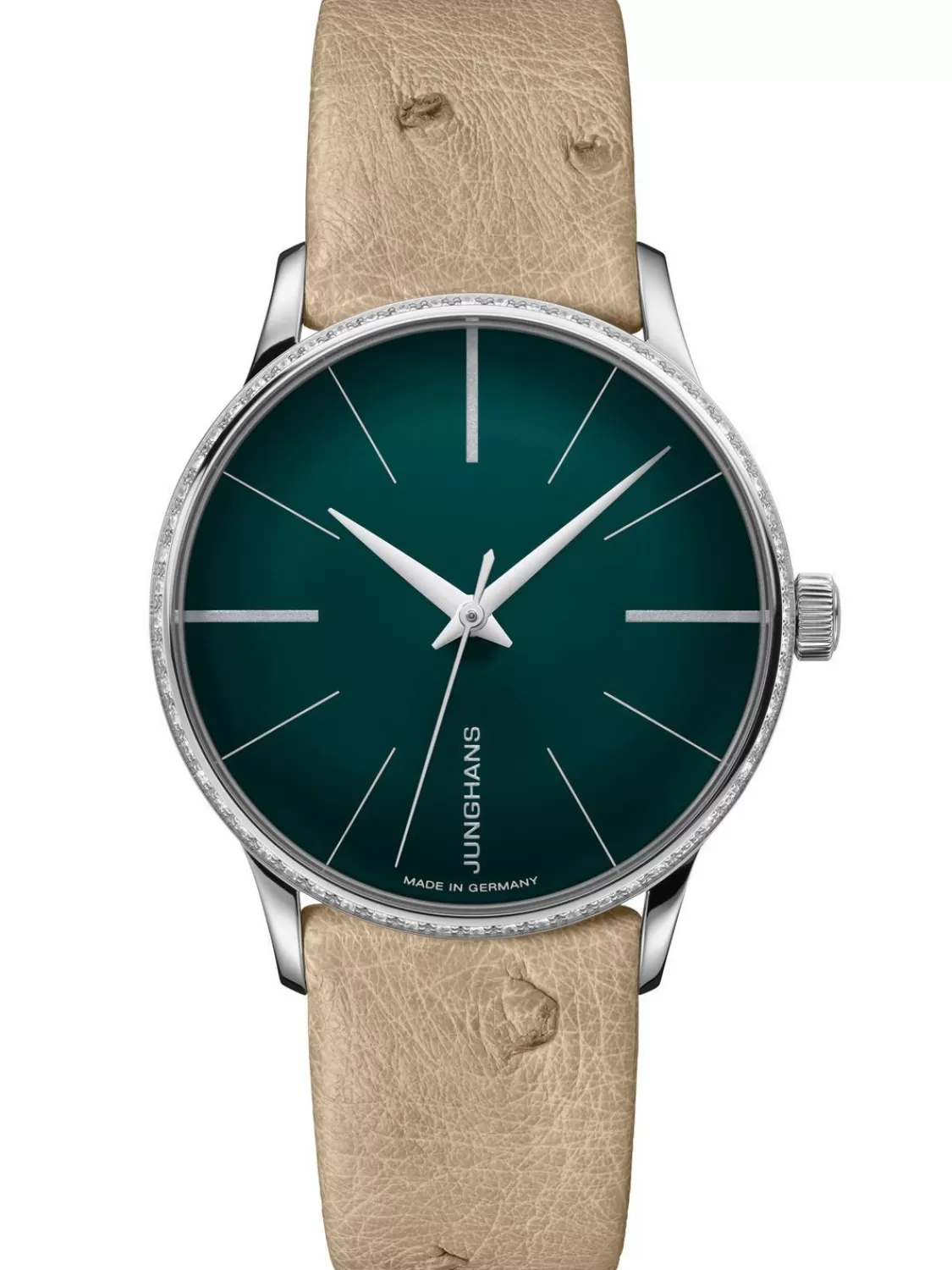 Junghans Meister Damenarmbanduhr Automatic Beige/Grun | Damenuhren