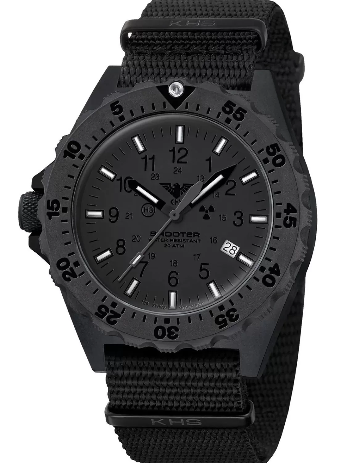 KHS Herrenarmbanduhr Shooter Mkii Xtac Schwarz | Herrenuhren