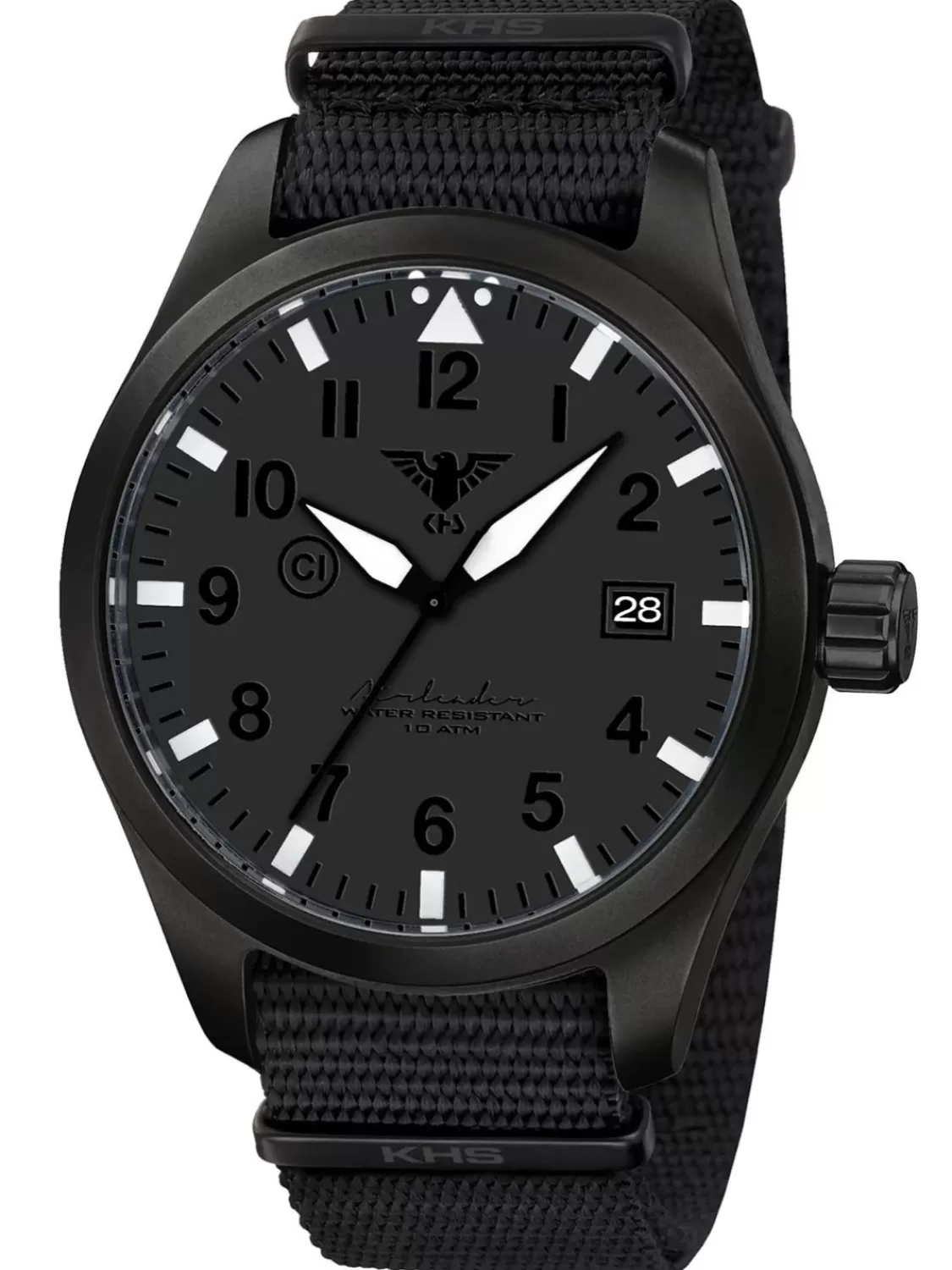 KHS Herrenuhr Airleader Stahl Xtac Schwarz | Herrenuhren