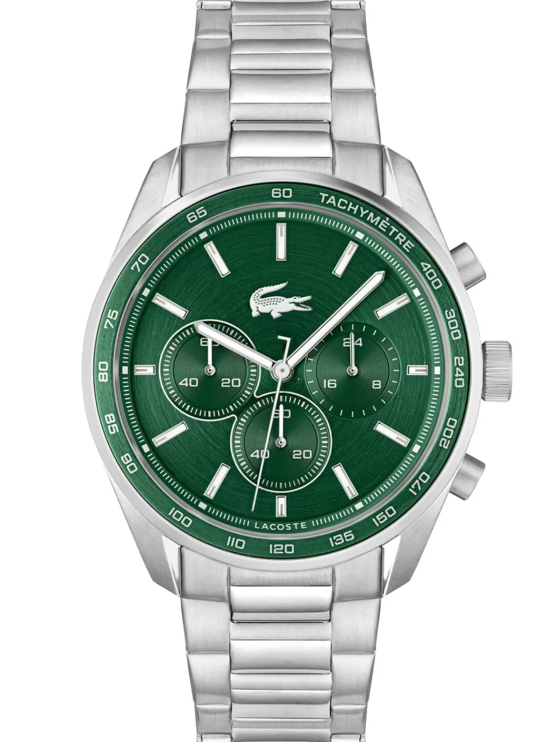 Lacoste Herrenuhr Boston Chronograph Stahl/Grun | Herrenuhren