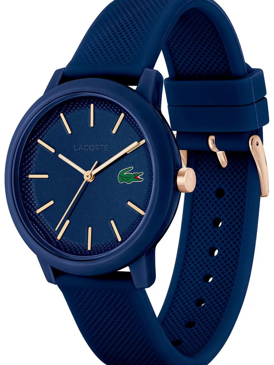 Lacoste Herrenuhr .12.12 Blau/Rosegoldfarben | Herrenuhren