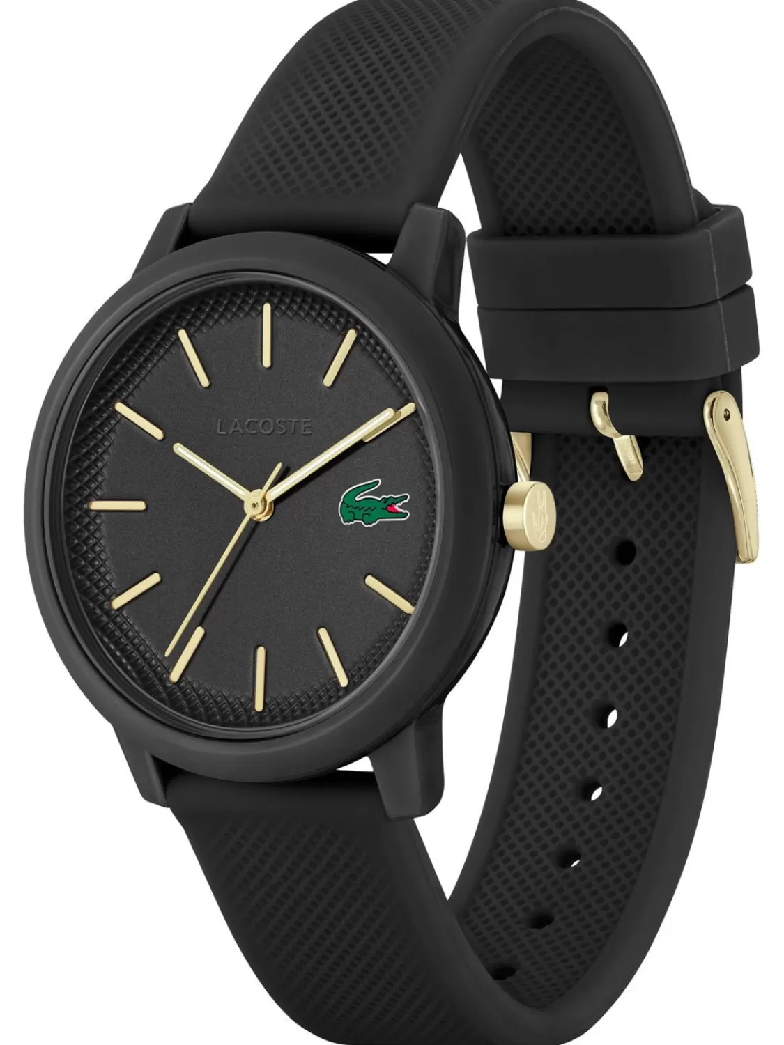 Lacoste Herrenuhr .12.12 Schwarz/Goldfarben | Herrenuhren