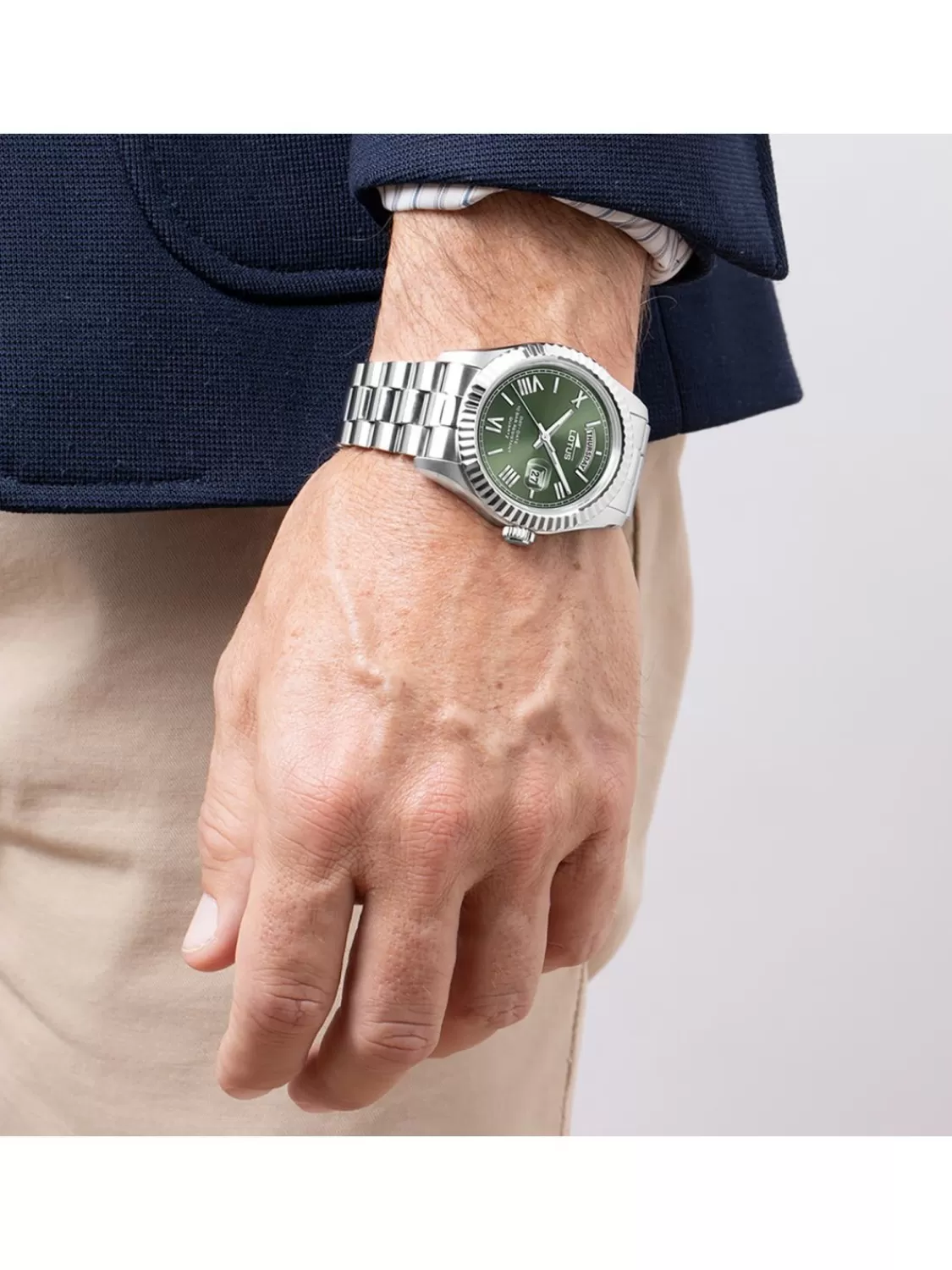 Lotus Herrenuhr Freedom Grun Datum Und Wochentag | Herrenuhren