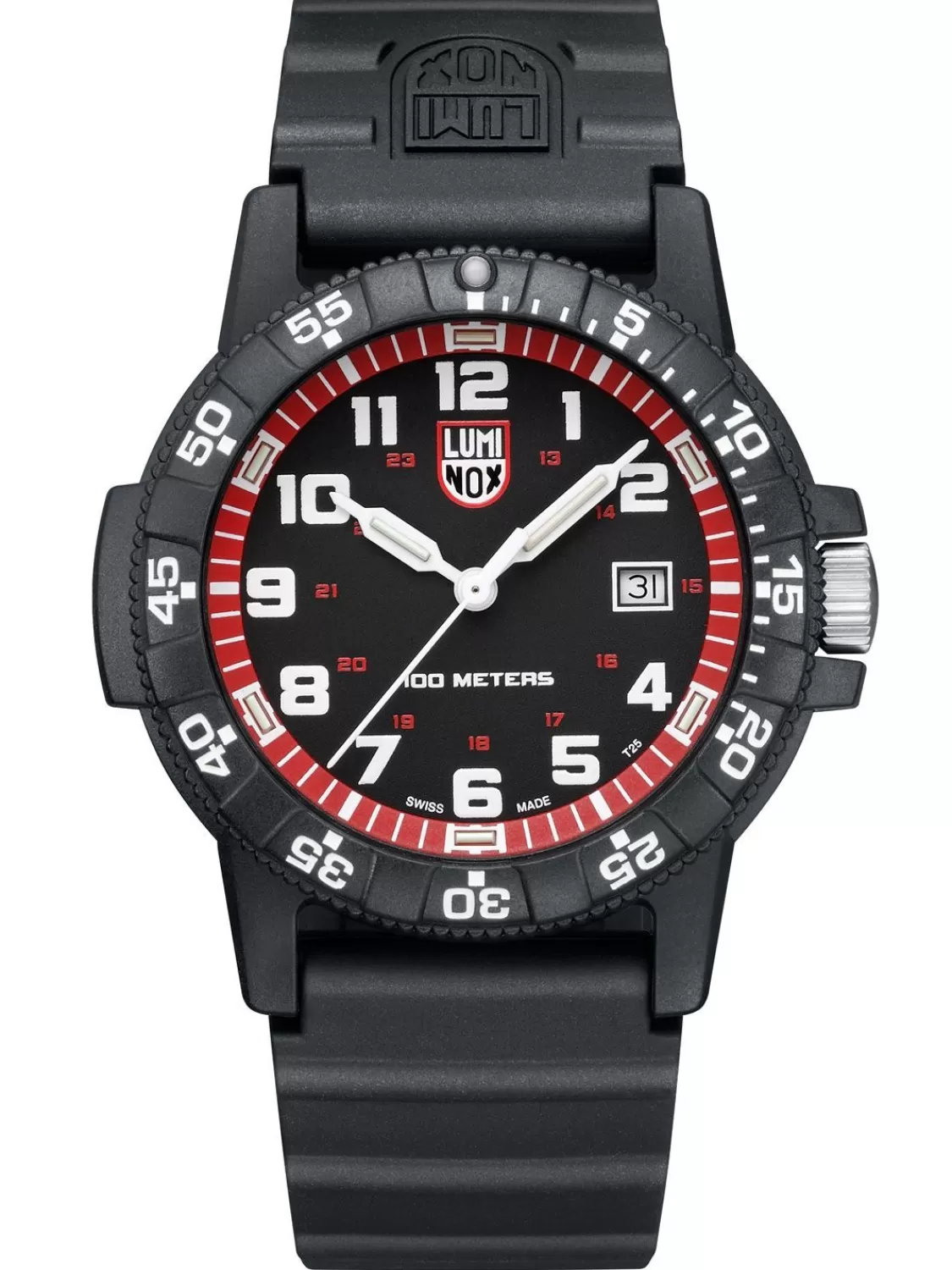 Luminox Herren-Armbanduhr Leatherback Sea Turtle Giant Schwarz/Rot | Herrenuhren