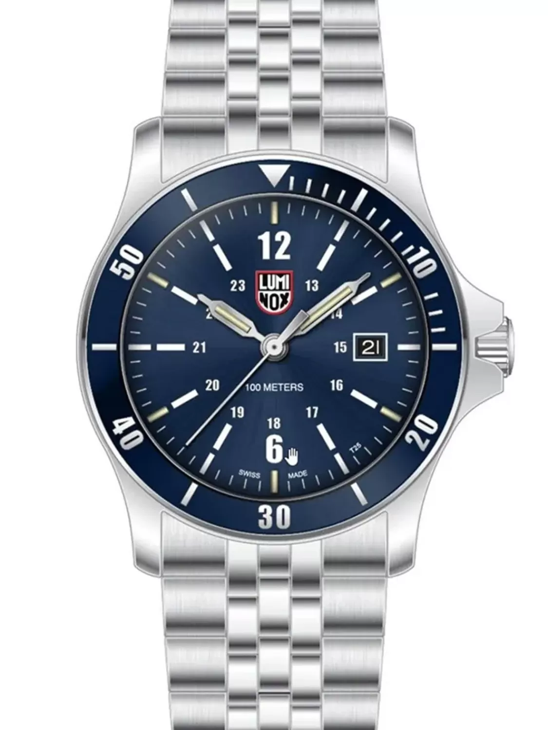 Luminox Herren-Armbanduhr Taucher Sport Timer Stahl/Blau | Herrenuhren