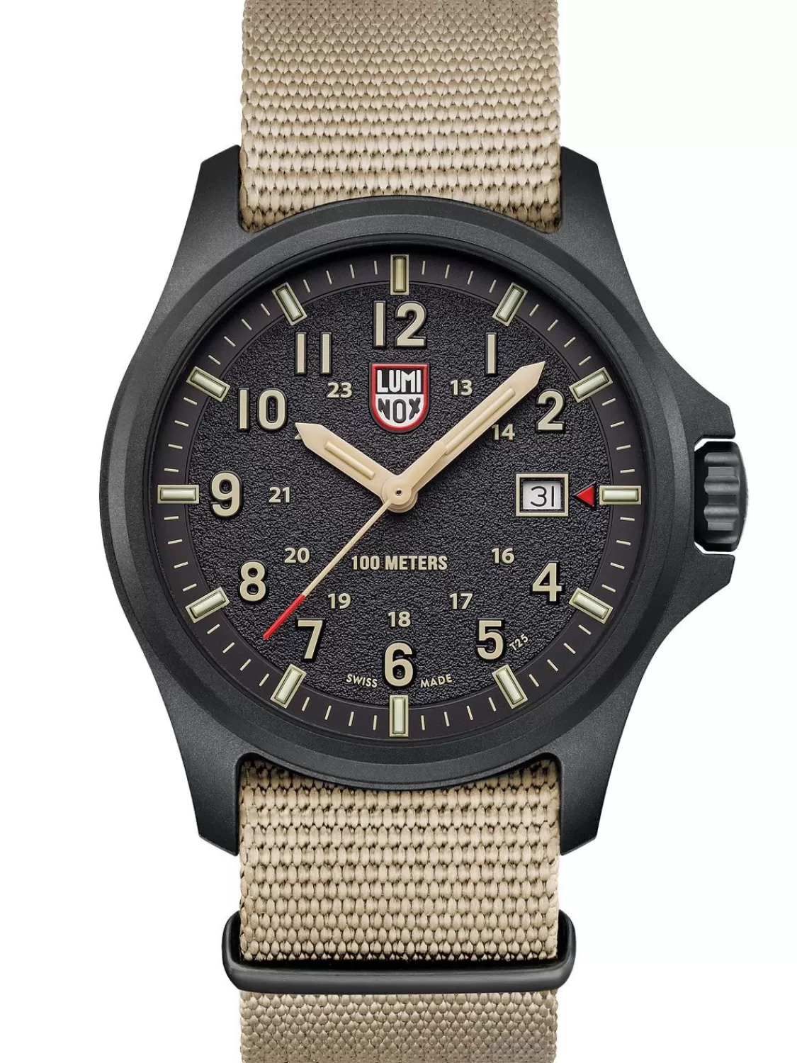 Luminox Herrenuhr Atacama Field 1960 Schwarz/Beige Mit 2 Bandern | Herrenuhren