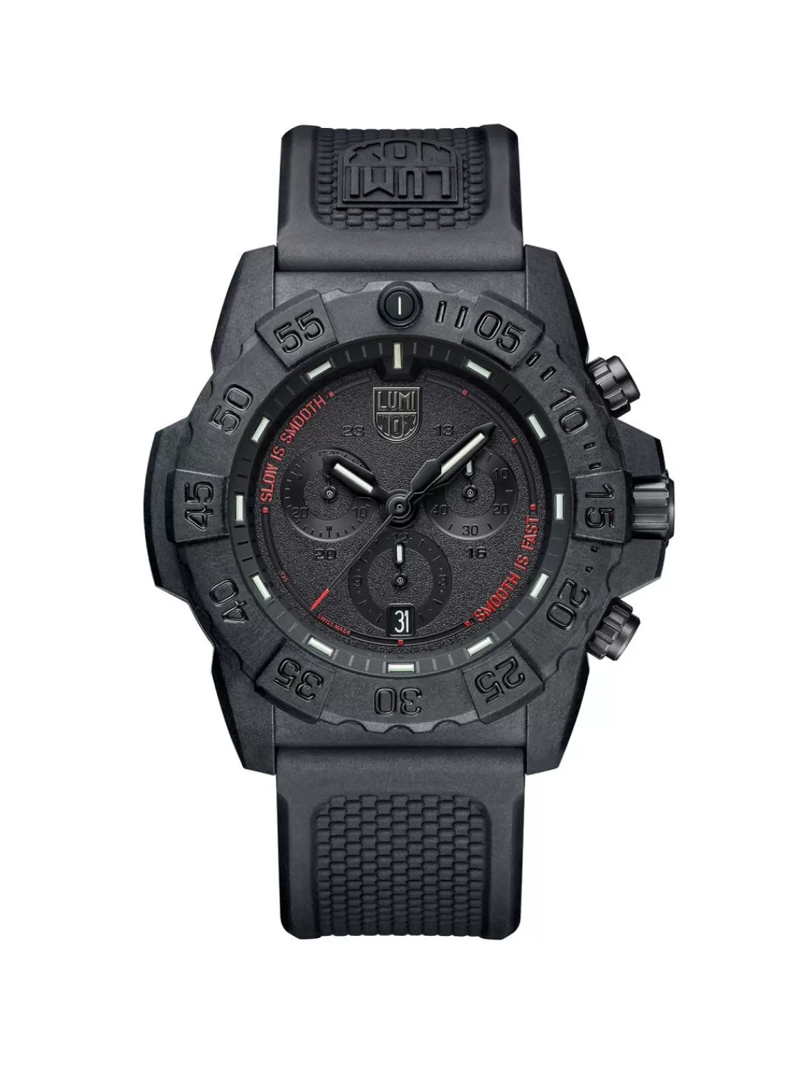 Luminox Taucheruhr Fur Herren Navy Seal Schwarz/Rot | Herrenuhren