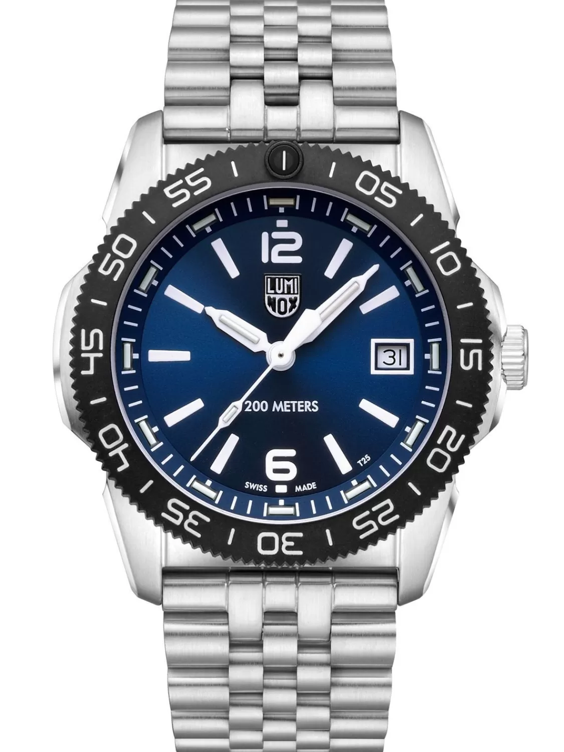 Luminox Taucheruhr Pacific Diver Stahl/Blau Mit 2 Bandern | Herrenuhren