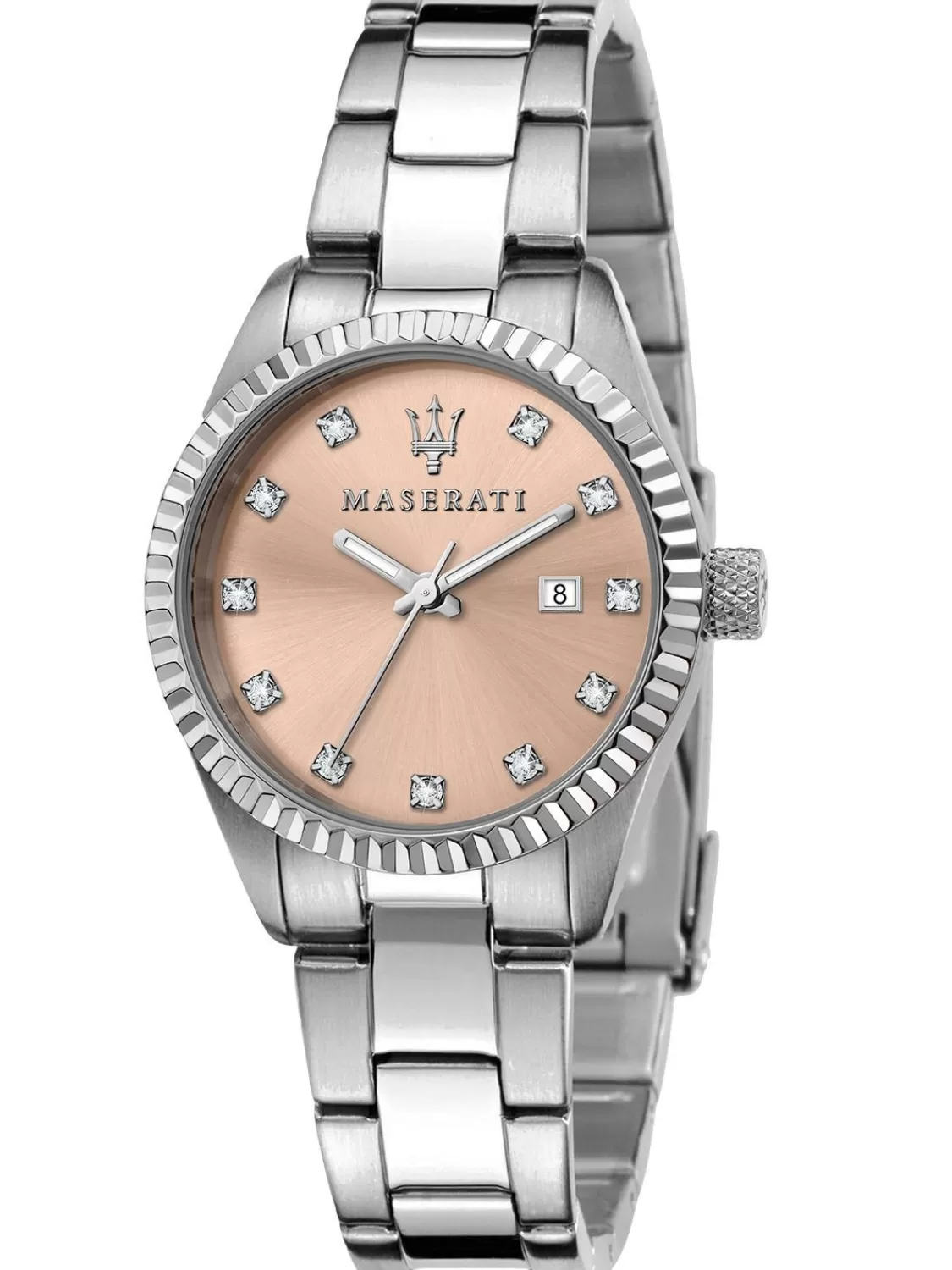 Maserati Damen-Armbanduhr Competizione Stahl/Rosa | Damenuhren