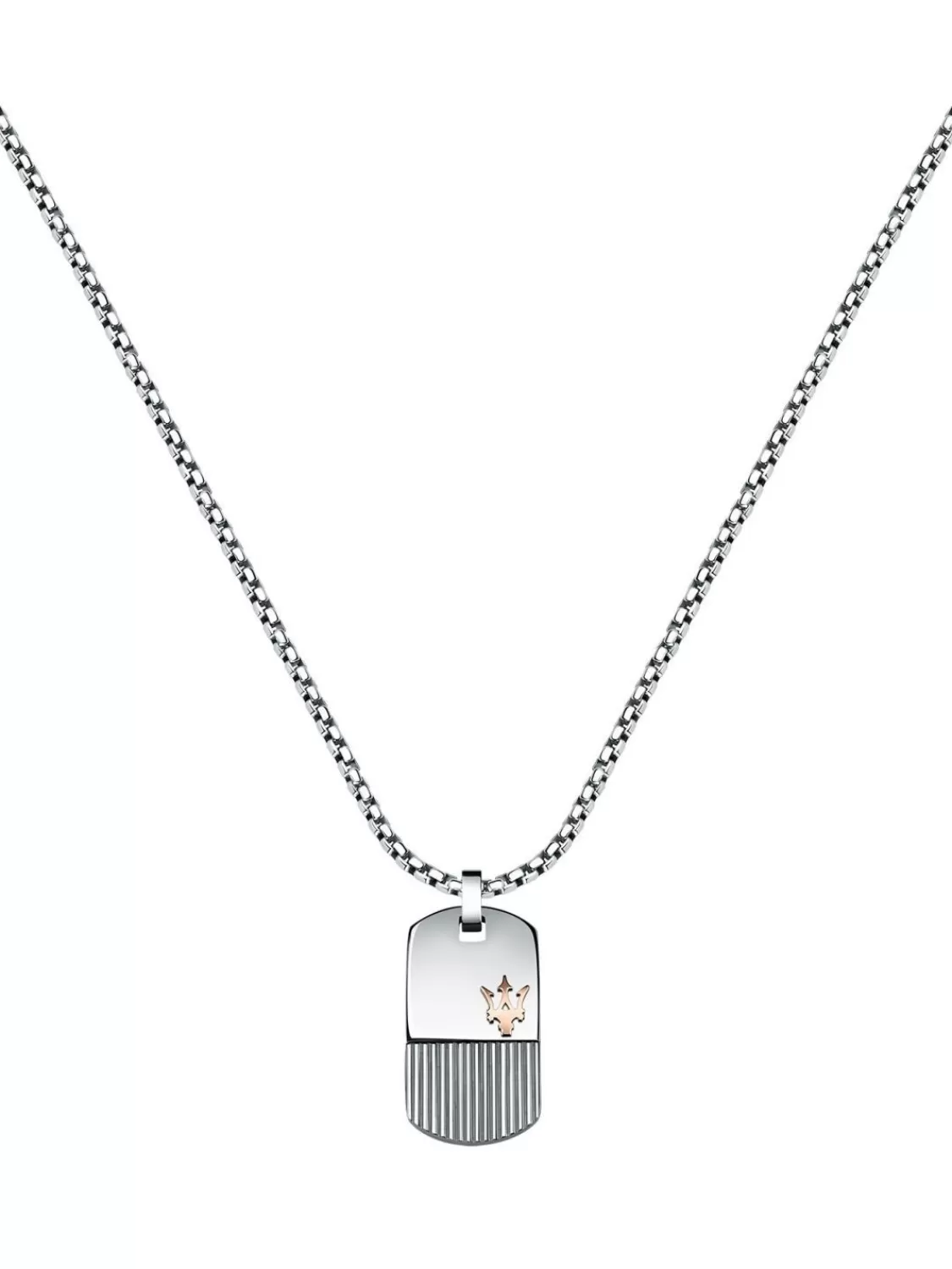 Maserati Dog Tag Halskette Fur Herren Edelstahl | Herrenschmuck