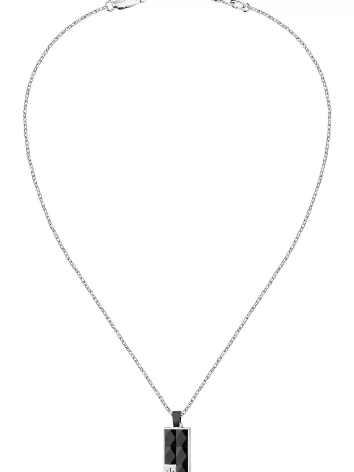 Maserati Dog Tag Herren-Kette Edelstahl Mit Keramik | Herrenschmuck