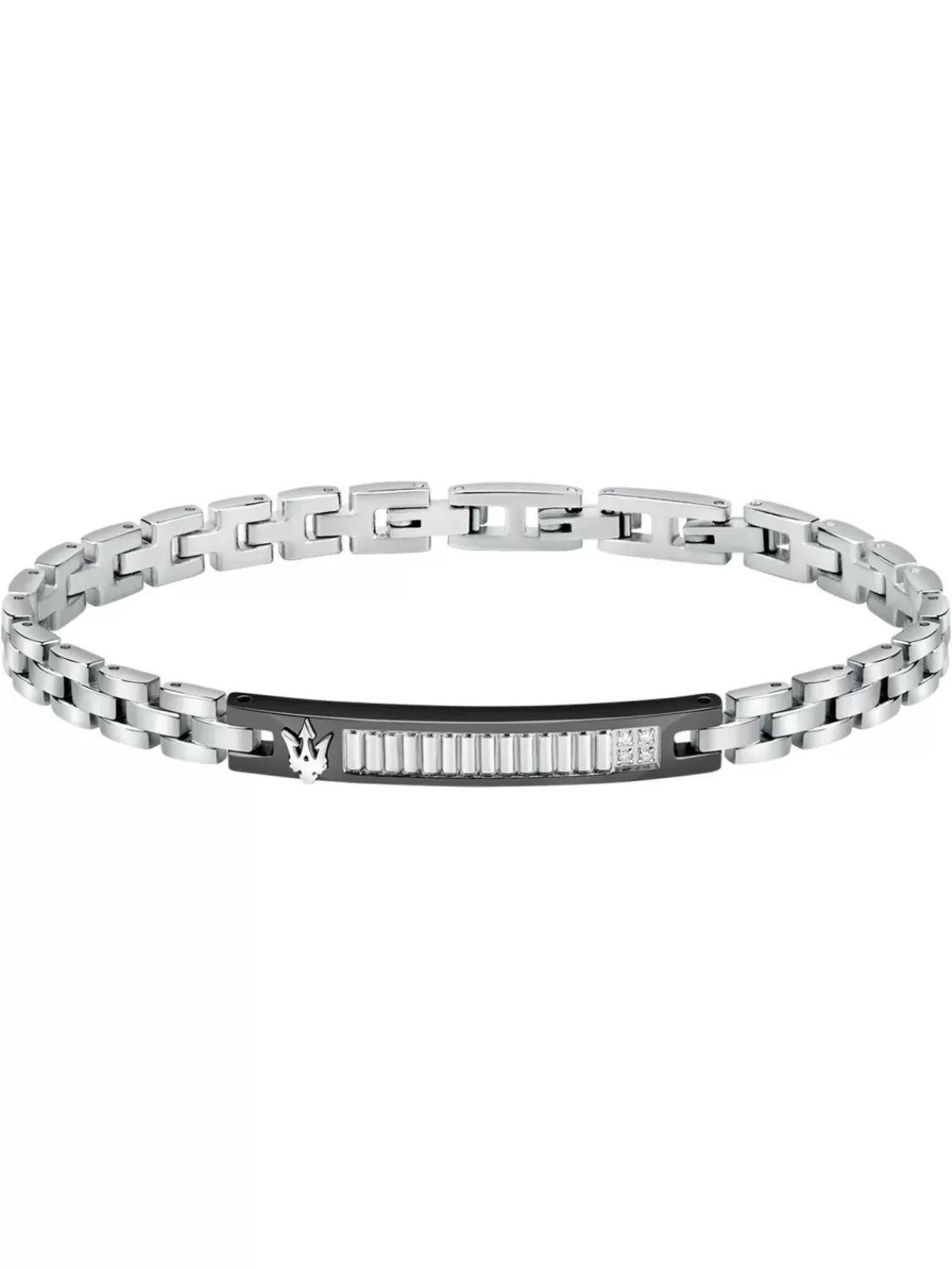 Maserati Herren-Armband Edelstahl Mit Diamanten | Herrenschmuck