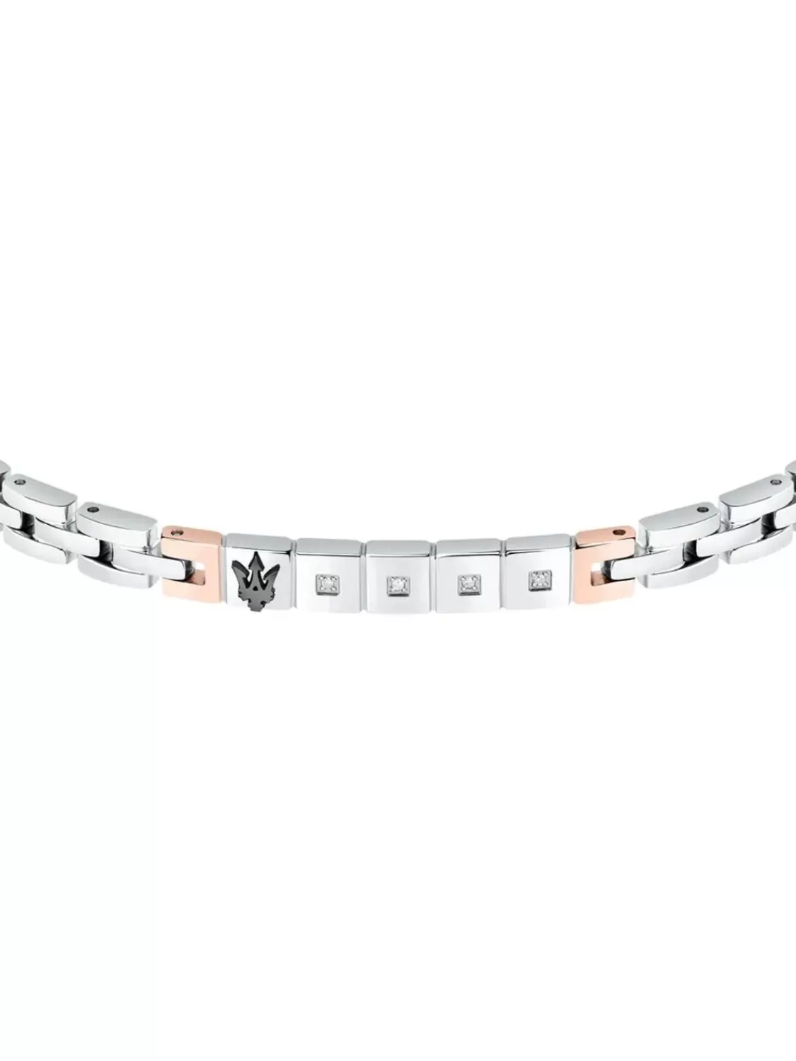 Maserati Herren-Armband Edelstahl Mit Diamanten | Herrenschmuck