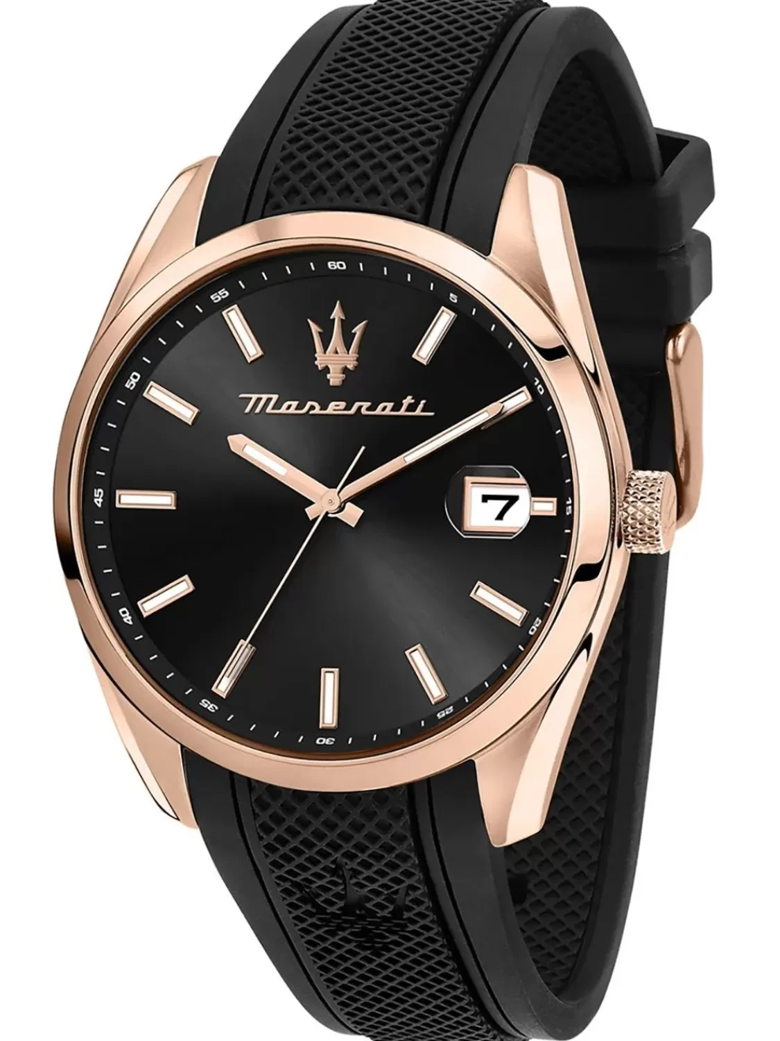 Maserati Herren-Armbanduhr Attrazione Schwarz/Rosegoldfarben | Herrenuhren