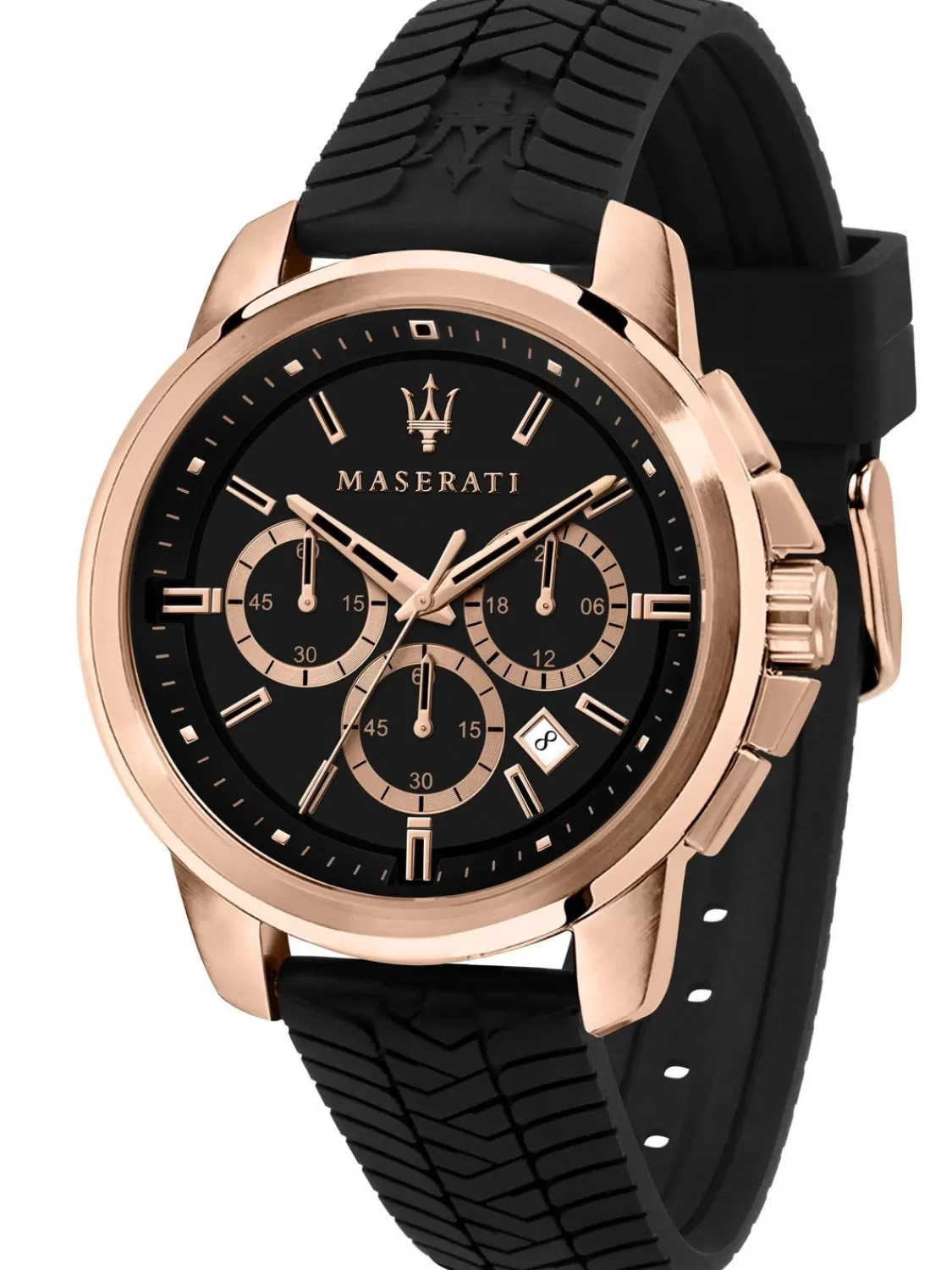 Maserati Herrenuhr Chronograph Successo Schwarz/Rosegold | Herrenuhren