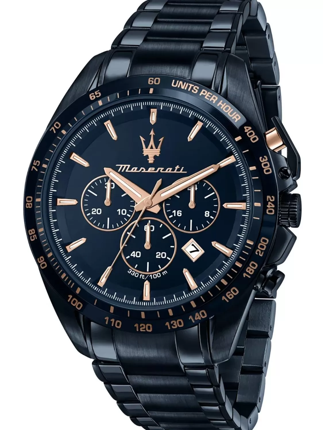 Maserati Herrenuhr Chronograph Traguardo Blau/Rosegoldfarben | Herrenuhren