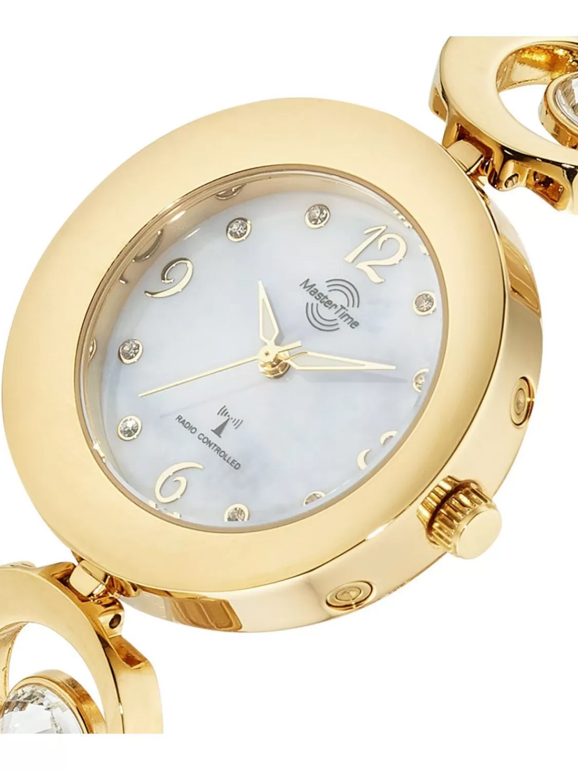 Master Time Damen-Funkuhr Lady Line Goldfarben | Damenuhren