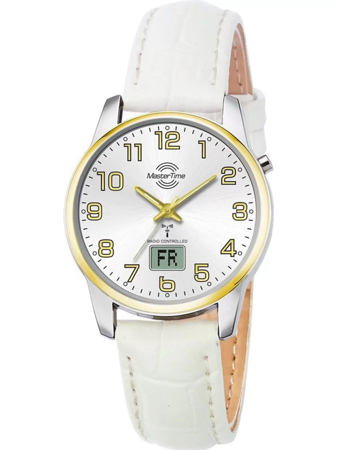 Master Time Damenuhr Funk Basic Weis/Bicolor | Damenuhren