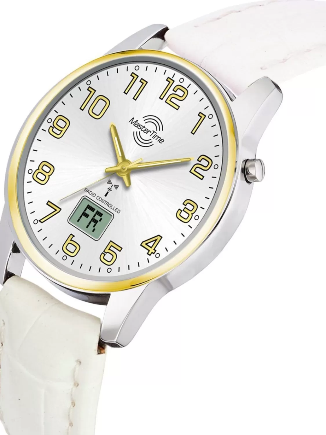 Master Time Damenuhr Funk Basic Weis/Bicolor | Damenuhren