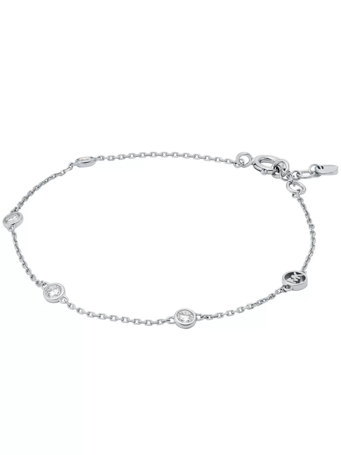 Michael Kors Damen-Armband Station Silber Mit Zirkonia | Damenschmuck