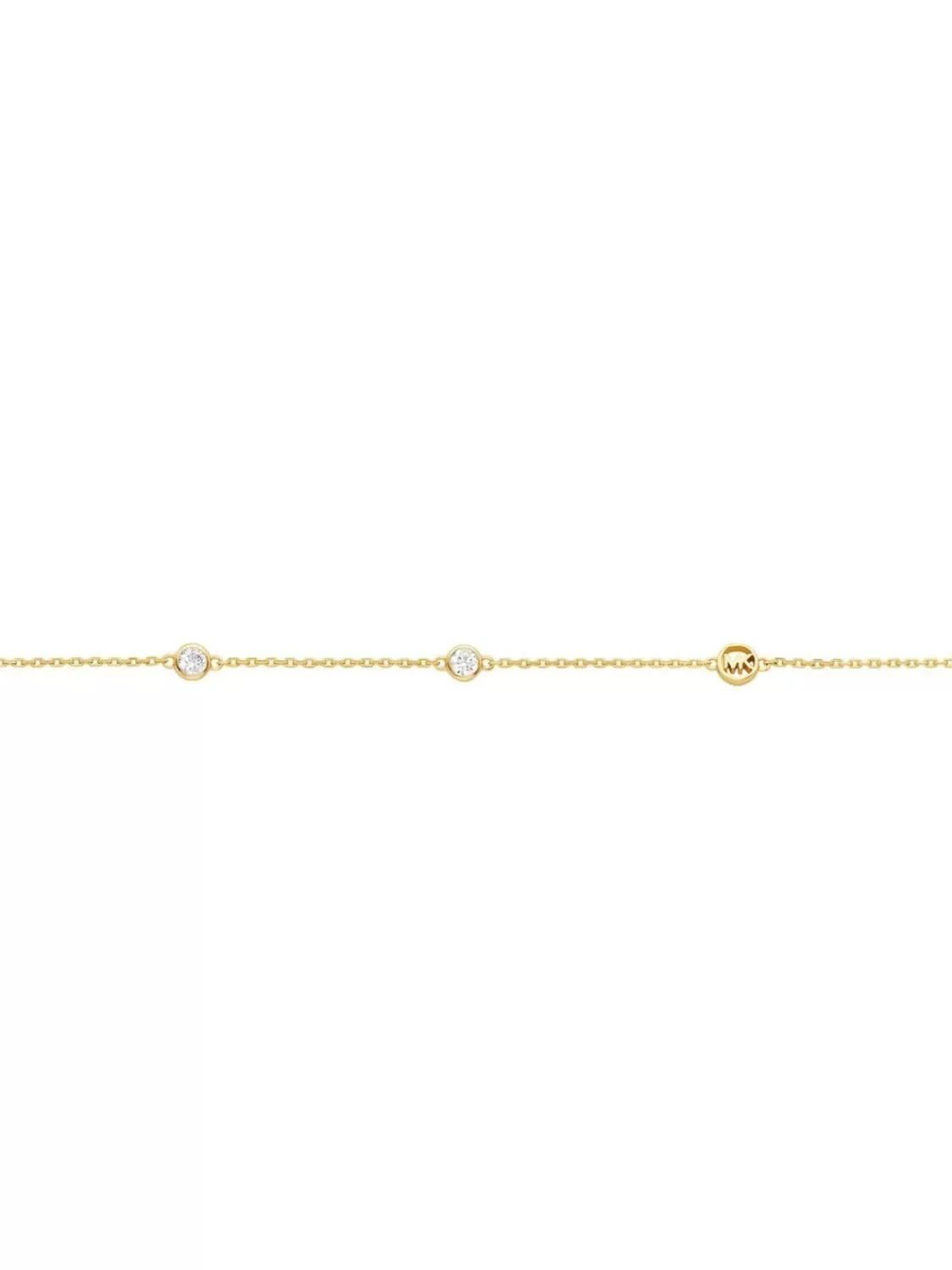 Michael Kors Damen-Kette Station Goldfarben Mit Zirkonia | Damenschmuck