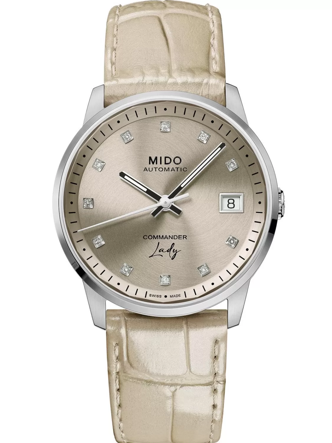 Mido Damen-Armbanduhr Automatik Commander Lady Beige | Damenuhren